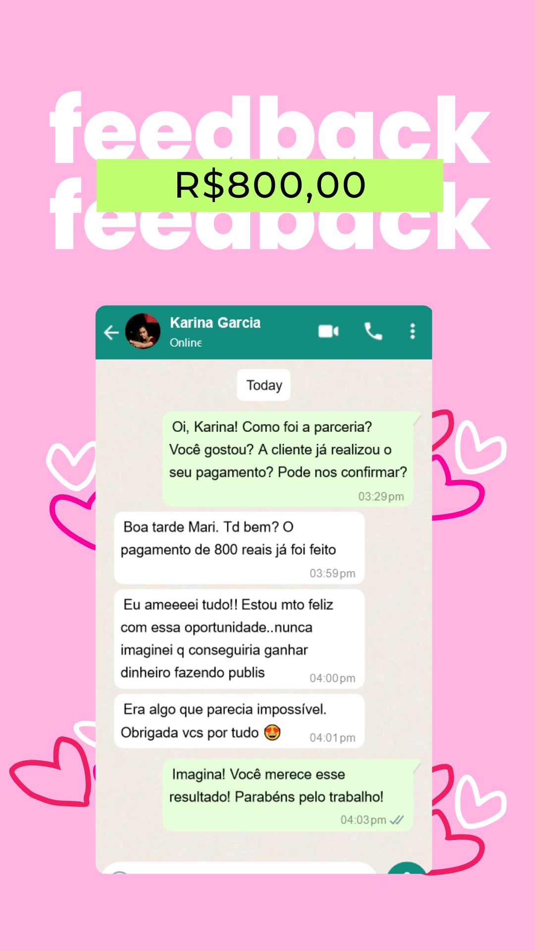 Depoimentos de criadoras